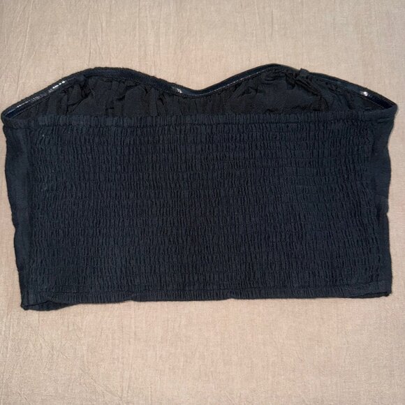 NWT American Eagle Black Removable Straps Corset Tube‎ Top Size M - Picture 3 of 7
